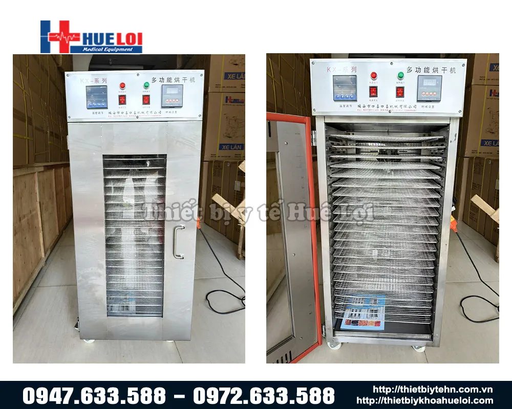 Tổng quan về tủ sấy dược liệu đa năng 1 cửa 22 tầng