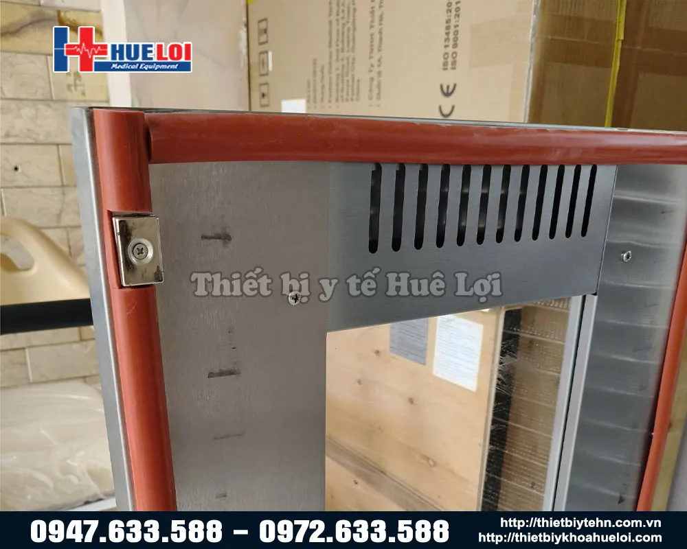 Gioăng cao su chịu nhiệt ở cánh cửa tủ sấy dược liệu 1 cửa 22 tầng