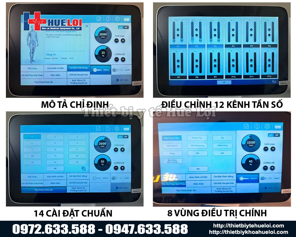 Tính năng của máy từ trường trị liệu kết hợp Diode Laser