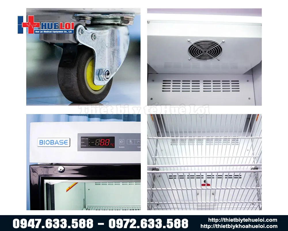 Chi tiết cấu tạo tủ bảo quản vac-xin Biobase