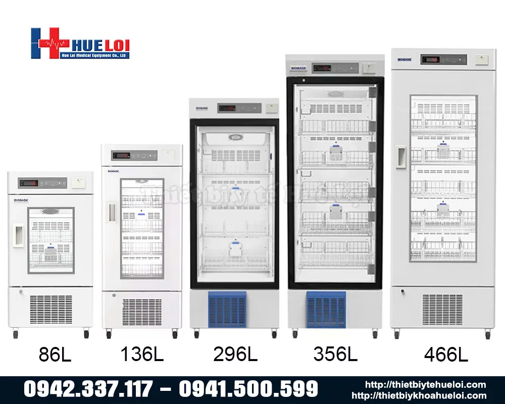Các kích thước tủ bảo quản mẫu máu giá rẻ