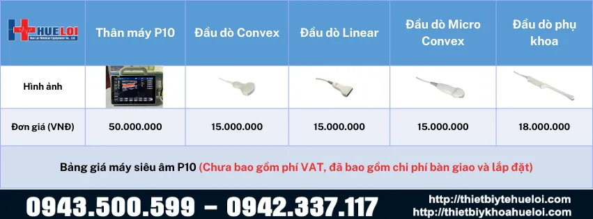 Bảng giá máy siêu âm xách tay p10
