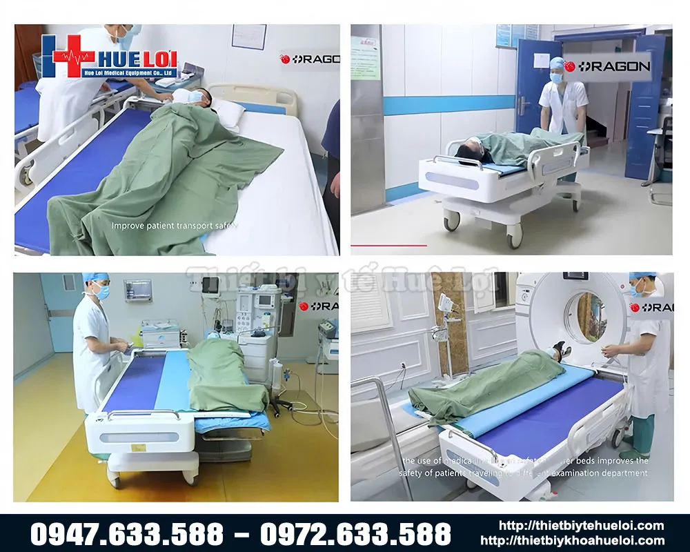 Quy trình sử dụng cáng điện di chuyển bệnh nhân có bàn lăn