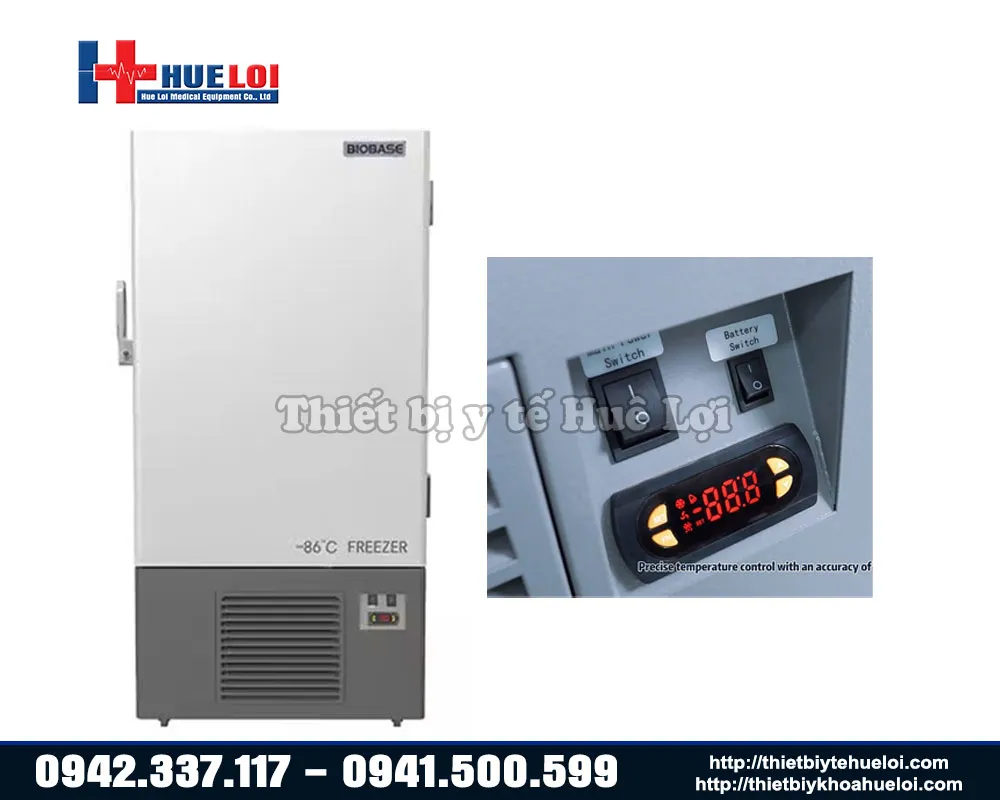Tủ bảo quản mẫu đông sâu kiểu đứng biobase âm 86 độ