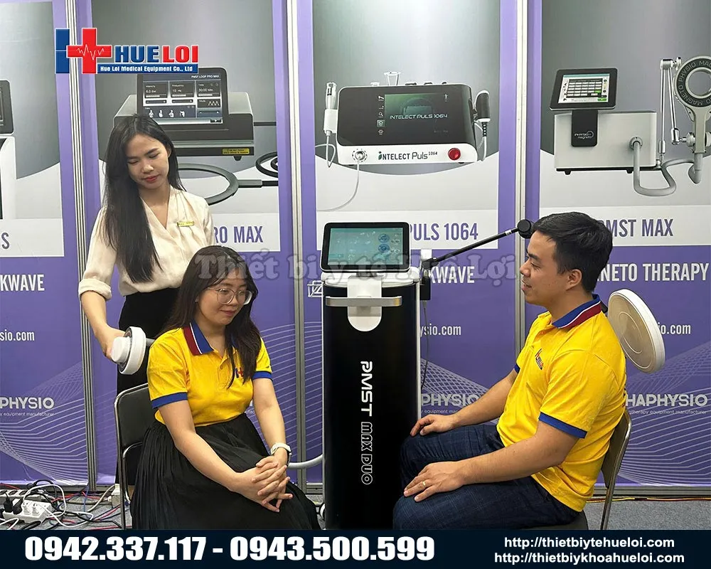 Máy từ trường trị liệu hai kênh điều trị độc lập kết hợp laser lạnh