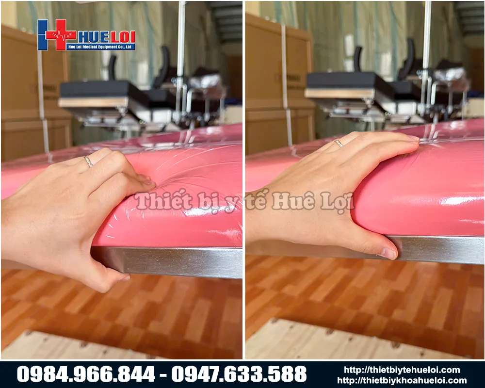 Chất lượng nệm đàn hồi của bàn khám sản phụ khoa