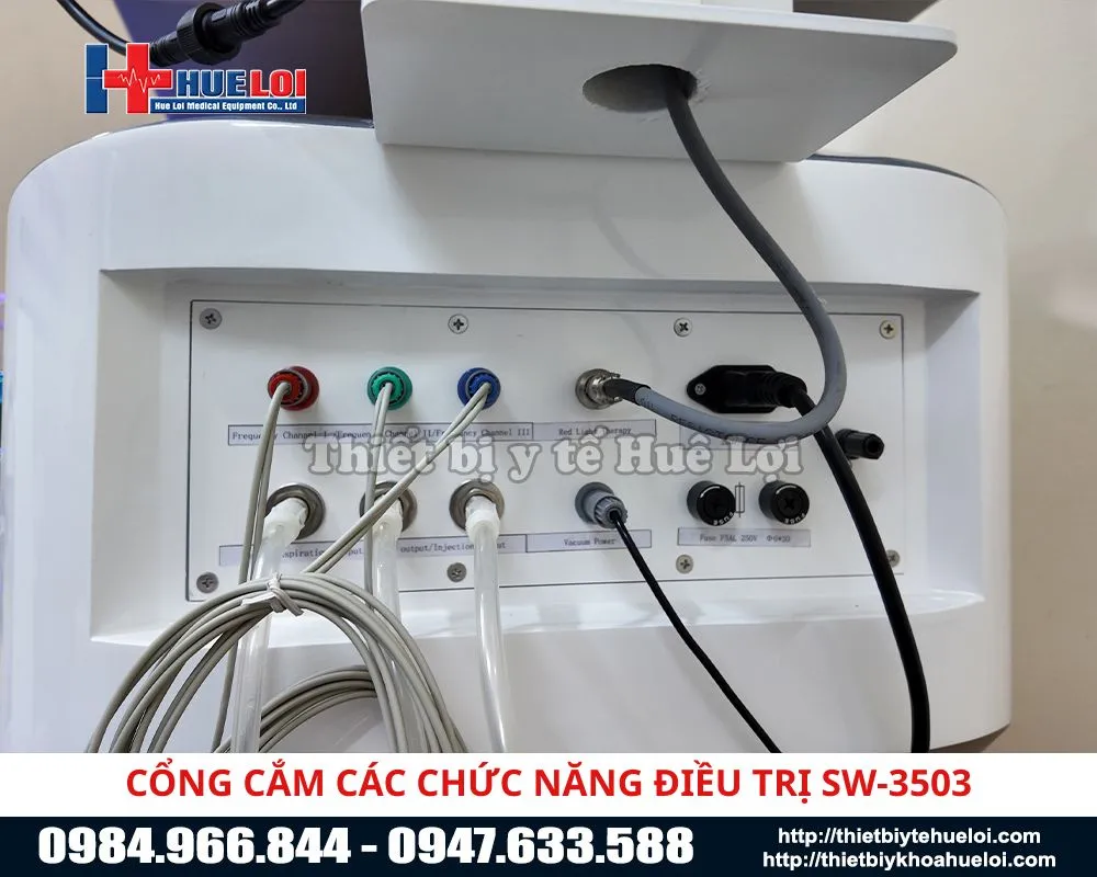 Chân cắm điện xung của máy điều trị rối loạn cương dương và xuất tinh sớm
