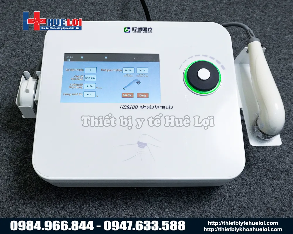 Máy siêu âm trị liệu đa tần hai đầu dò chuẩn y khoa của haobro