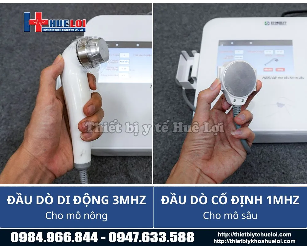 Đầu dò máy siêu âm trị liệu đa tần chuẩn y khoa của hãng haobro