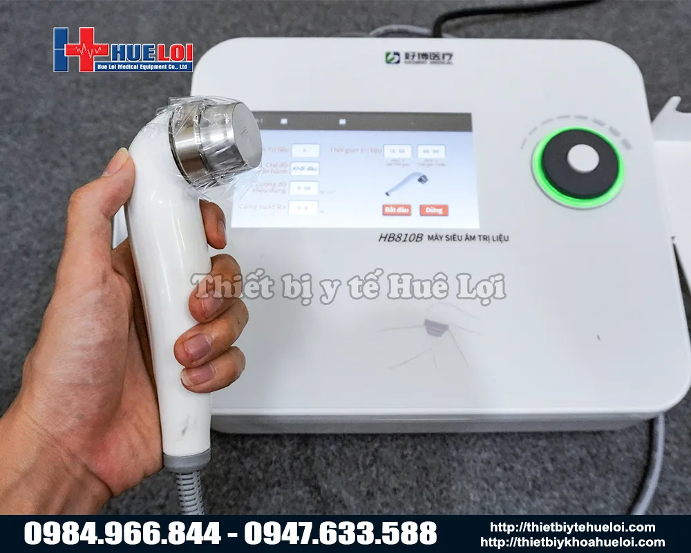 Tay cầm trị liệu 3mhz của máy siêu âm trị liệu đa tần haobro