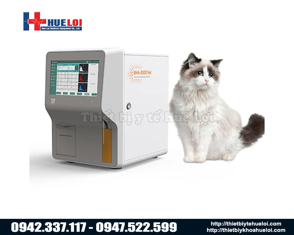 Máy xét nghiệm máu động vật tự động BHA-3000 Vet