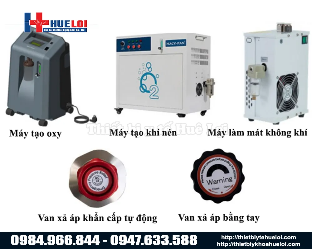 Cấu tạo buồng oxi tăng áp
