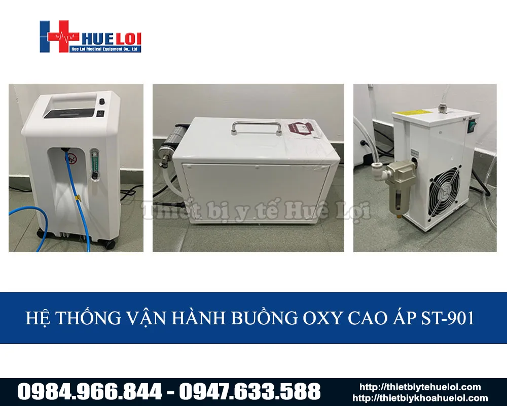 hệ thống vận hành buồng oxy cao áp st-901
