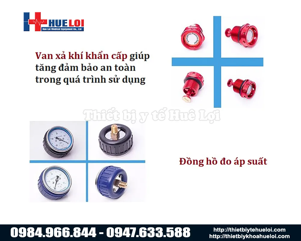 Hệ thống bảo vệ an toàn tự động khi dùng buồng oxi cao áp