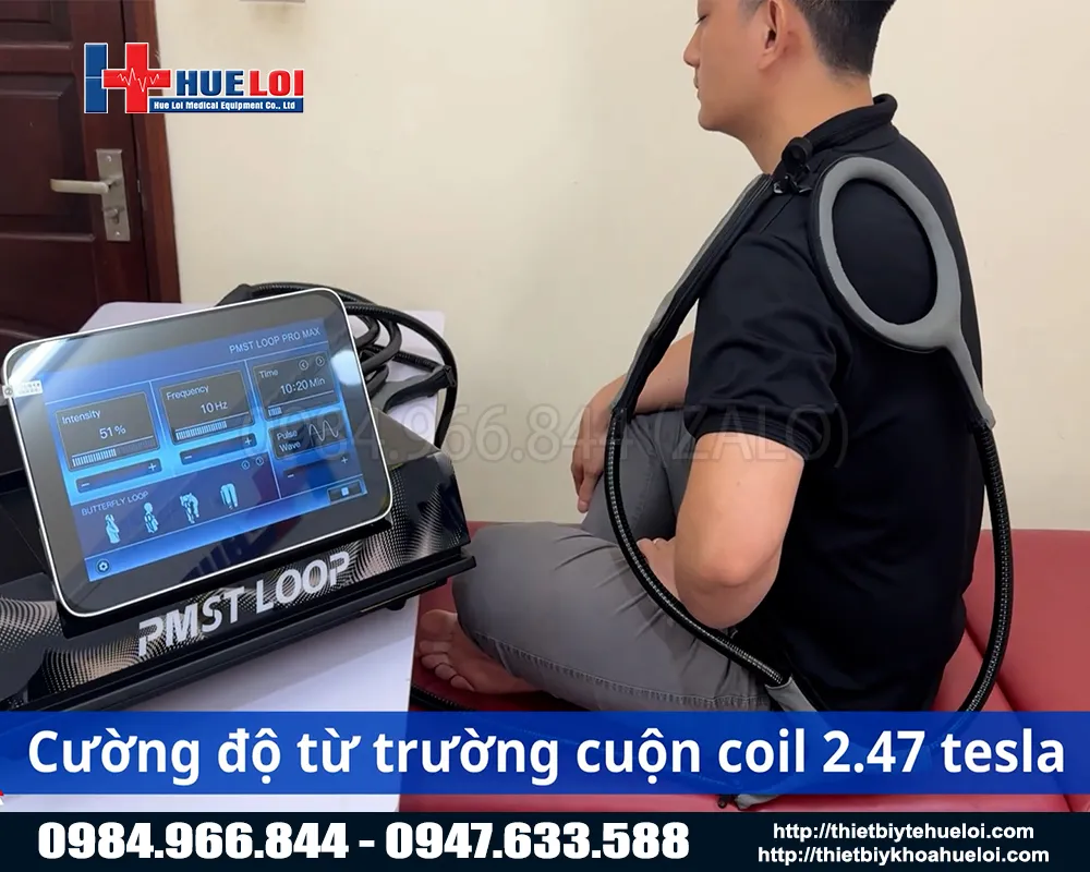 Máy từ trường xung điện trị liệu toàn thân pmst loop pro max