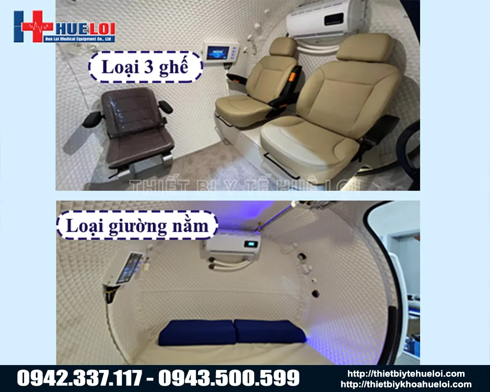 Buồng oxy tăng áp nội thất sang trọng HE5000