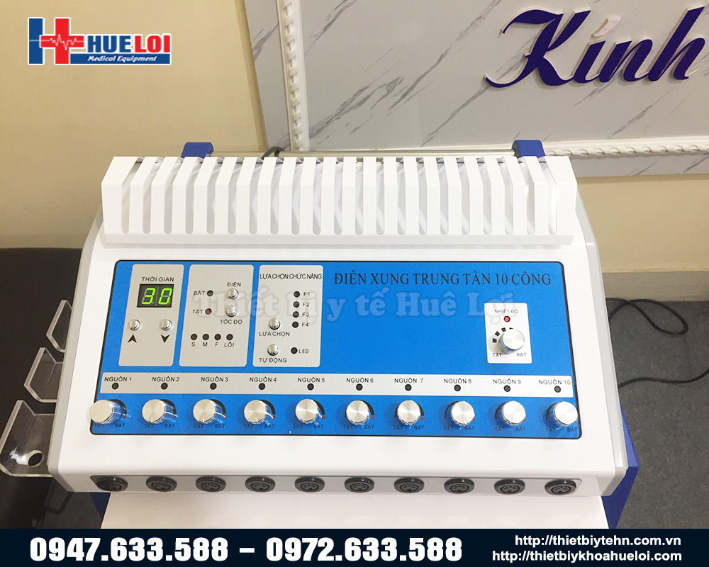 Máy điện xung tần số thấp 10 cổng