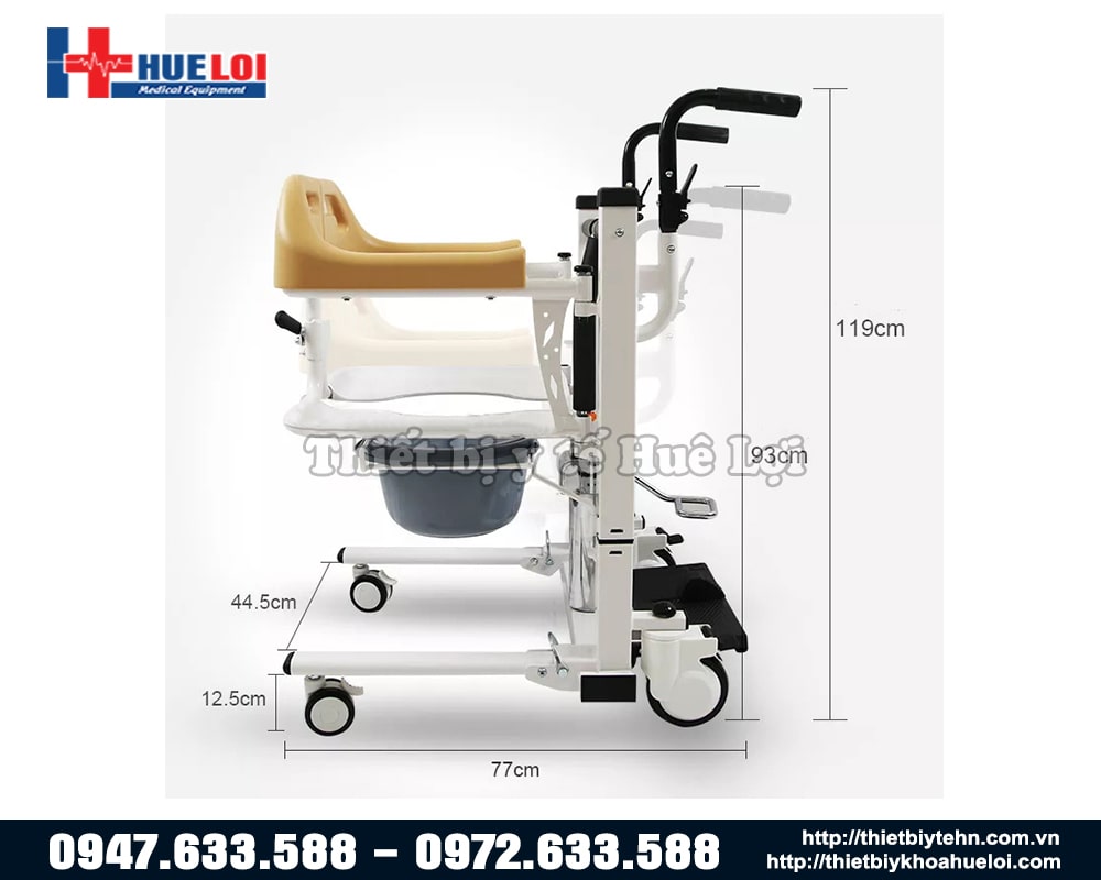 Giảm kích thước xe lăn bằng piston