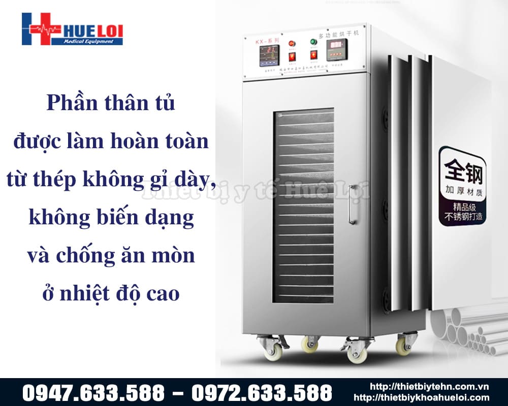 Tủ sấy dược liệu 1 cửa 22 tầng giá rẻ