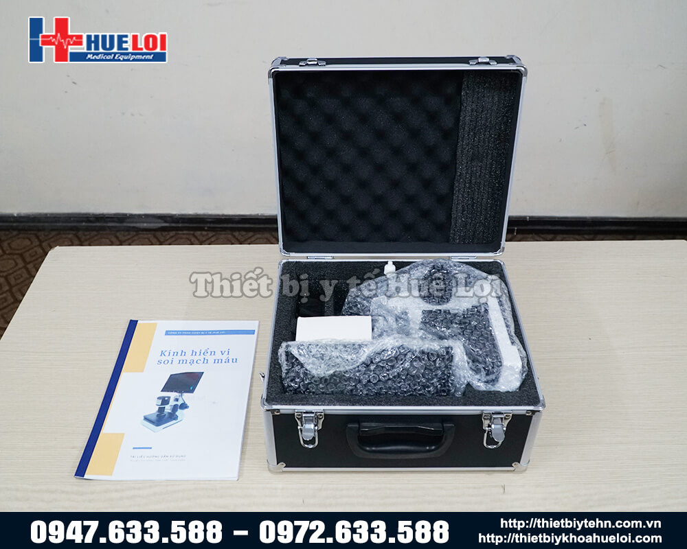 Bộ phụ kiện đầy đủ của Kính hiển vi soi mạch máu